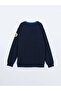 Lcw Kids Navy Blue Crew Neck Boy Sweatshirt - 3