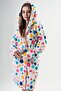 Women's Welsoft Hooded White Robe C1T1N1O202 - 3
