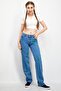 Women Regular Fit Embroidered Non Stretchable Jeans, Blue - 4