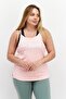 Women Sportswear Fit Brand Logo Training Top, Pink