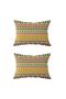 Double Sided Rectangular Throw Pillow Cover 2-Piece DS40 - 2
