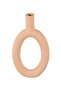 Vase Ring Oval High Polyresin, Brown - 2