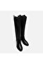 Genuine Leather Black Women's Boots - 4