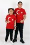 Ataturk Printed and Turkish Flag Cotton Children's T-Shirt for Girls and Boys (UNİSEX) Age 5-13