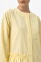 Skirted Layered Frill Detailed Hidden Placket Crew Neck Poplin Shirt - 3