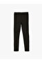 Basic Leggings Waist Elastic Stitching Detail - 2