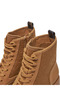 Women's Fabric Patterned Laced Brown Casual Shoes Fltslr Lem10-Brown - 5
