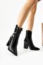 Black Genuine Leather Crocodile Women's Boots