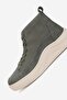 Women's Green Nubuck Genuine Natural Leather 36-41 Size Elastic Lace-Up Padded Heel Boots & Booties - 7