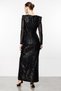 Rochie cu paiete Modailgi neagră - 6