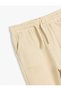Jogger Trousers Tie Waist Elastic Pocket - 3