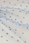 Flocked Dalya Organza Blue Color Fabric - 2