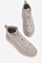 Women's Beige Nubuck Genuine Natural Leather 36-41 Size Elastic Lace-Up Padded Heel Boots & Booties - 6