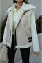 Women's Fur-Lined Suede Leather-Look Vest - 2