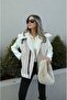 Women's Fur-Lined Suede Leather-Look Vest - 3
