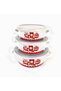 Enamel Cookware Set 9 Pieces with Jam Pattern - 2