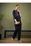 Embroidered Mandarin Collar Shirt & Pants Co-Ord - 3