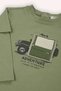 Baby Boy Printed Long Sleeve Khaki T-Shirt - 3