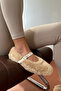 Women's Furry Ballerinas Beige - 4