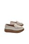 Genuine Leather Beige Women's Casual Shoes