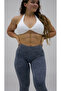 Seamless Push-Up Gather Tie-Dye Pattern Sports Leggings - 3
