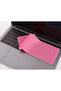 Apple MacBook Pro 13.3 15.4 Inch A1706 A1989 A2159 A1707 A1990 Compatible Turkish Q Keyboard Protector Pink Silicone Case - 2