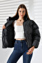 Women's Fur Collar Oversize Coat - 5