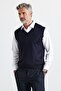 Men's Plus Size Regular Cut V-Neck Sleeveless Sweater Knitwear Sweater - 4