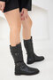 Women's Black Boots 19801 - Stylish - 5