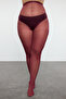 Black-Burgundy 2 Pack Super Opaque 40 Den Large Size Pantyhose Tbbaw23Kc00004 - 8