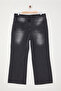 Antrasit Yüksek Bel Geniş Paça/Wide Leg Comfort/Orta Esnek Büyük Beden Jeans TBBSS24CJ00048 - 7
