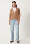 Women's Biscuit Flower Embroidered Buttoned Knitwear Cardigan KG00005 - 4