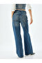 Wide Leg Jeans with Eyelet Detail, Regular Waist, Cotton - Wide Leg Jeans - 4