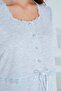 Bamboo Lace Detailed Maternity Pajamas Set 30256-30260 - 3