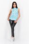 Women Sportswear Fit Sleeveless Training Top, Turquoises - 4