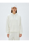 Long Sleeve Three Thread Cotton Basic Hooded Sweatshirt - 3
