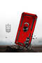Galaxy A24 Case Camera Protruding Stand Ring Magnet Armor Cover Vega - Red - 7