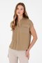 Women's Khaki Judge Collar T-Shirt 50281814-Vr027