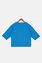 Kids Girl Crew Neck Long Sleeve Embroidered Sweatshirt, Blue - 2