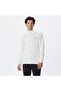 Men's Regular Fit Long Sleeve Stand Collar Patterned Ecru Knitwear