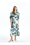 Lcw Vision Blue Slim Fit Patterned Women's Skirt