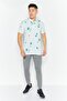 Men Sportswear Fit Short Sleeve Training Polo Shirt, Light Blue - 2