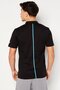 Men Sportswear Fit Brand Logo Training Polo Shirt, Black - 4