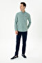 Men's Slim Fit Navy Blue Canvas Trousers 50272363-Vr033