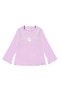 Girl's Velvet Long Sleeve T-Shirt Pink Mnt24K087 - 2