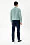 Men's Slim Fit Navy Blue Canvas Trousers 50272363-Vr033 - 4
