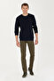 Men's Slim Fit Khaki Canvas / Chino Trousers 50275582-Vr027 - 3