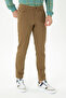 Men's Slim Fit Light Khaki Canvas Trousers 50272363-Vr183 - 2