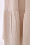 Stone-Colored 100% Cotton Muslin Fabric Flared Skirt - 5