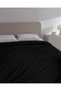 Manon Double 100% Cotton Ranforce Plain Duvet Cover - Black - 2
